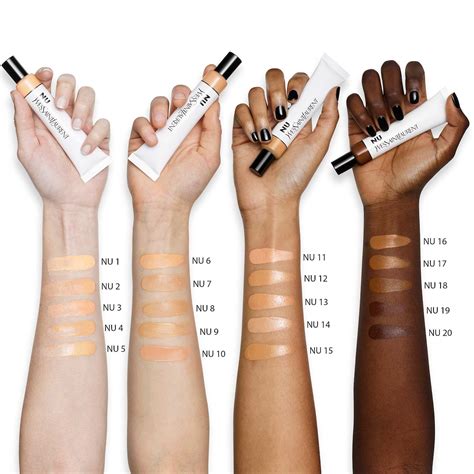 nu bare look tint ysl|nu skin tinted moisturizer swatches.